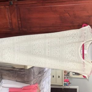 Cream beach cover up